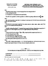 Đề thi Chuyên đề lần 1 môn Hóa học Lớp 10 - Năm học 2015-2016 - Trường THPT Liễn Sơn (Có đáp án)